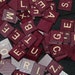 Vtg Lot 100 Maroon Burgundy Red Cream White Wood Letter Scrabble Tile Authentic Special Edition Wooden Tiles Crossword Game