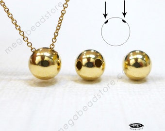 2 pcs 8mm Right Angle Bead Pendant Drop 14K Gold Filled B08GF