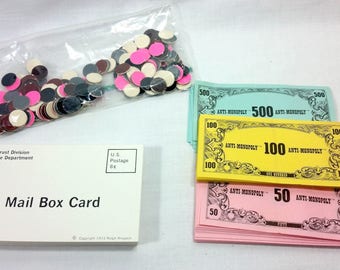 Anti Monopoly Replacement Vintage 1973 Game Pieces