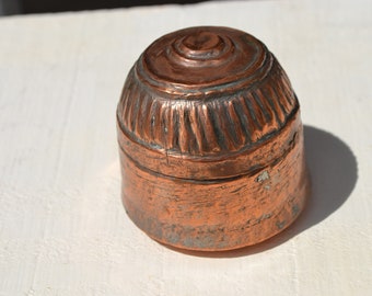 Small Antique Copper Box