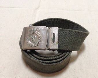 Belgium army belts canvas webbing ! Vintage