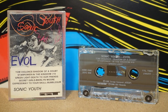 EVOL by Sonic Youth Vintage Cassette Tape
