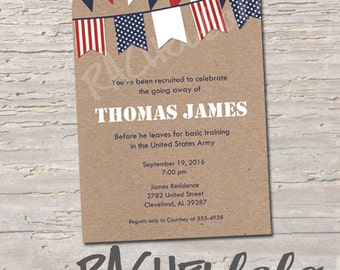 basic training going away party invitation boot camp going away party invite template