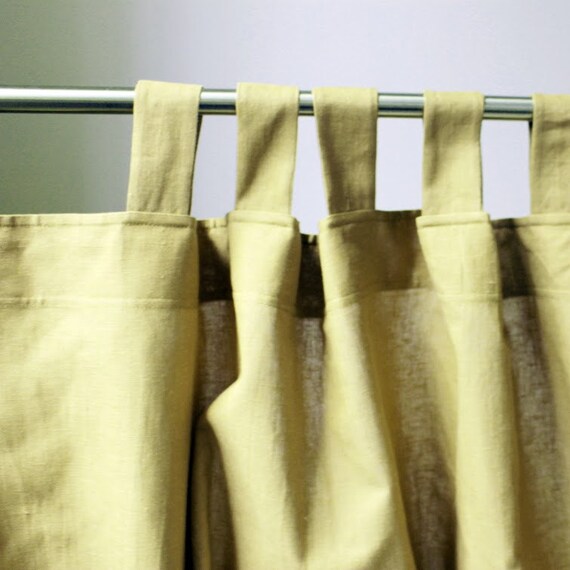 Yellow Linen Curtains Linen Curtain Panels Boho Curtains