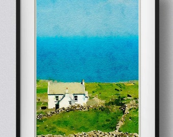 Ireland print,Kerry Seaside,painting,watercolor,wall art,Pic no 10