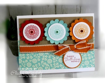 Birthday Card- Stampin' Up Happy Birthday Wishes