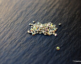 Set of 50 rhinestone Aurora Borealis swarovski 10 pp