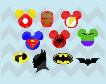 Mickey Inspired Superhero Magic Band Decals