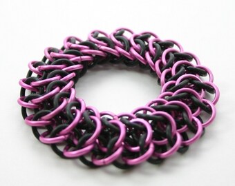 Pink Interwoven 4 in 1 Chainmail Bracelet