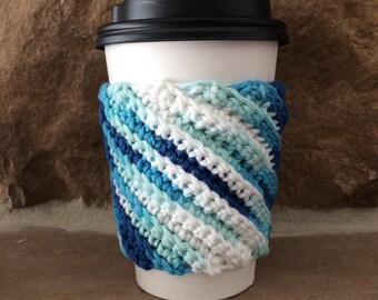 Crocheted Coffee Cup Cozy -Cup Sleeve
