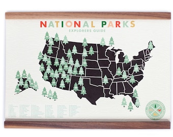 The National Parks Scratch Off Travel Map By Mappinners