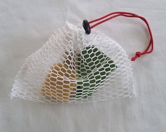 Exfoliating bar SOAP pouch