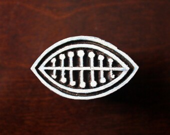 Handcarved stamp, Pottery Stamps, Indian Wood Stamp, Textile Stamp, Wood Blocks, Tjaps, Printing Stamps- Marquise Design