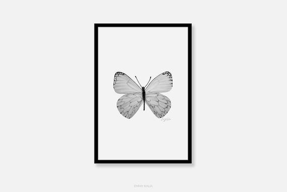 Butterfly Wall Art Black And White Pencil Drawing Fine Prints Illustrations Printable Artwork Modern Decor Butterfly Wall Art Black And White Pencil Drawing Fine Prints Illustrations Printable Artwork Modern Decor