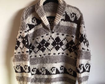 Vintage 1950s Cowichan Sweater