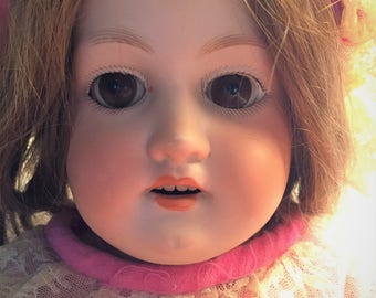 Anitque German Armand Marseille Porcelain Doll, 27"