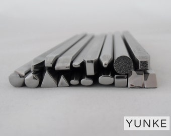 Free shipping. Hand made chasing and repousse tools - Additional Shapes Set -AS#02 (18 pieces)-