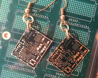 Microsoft Circuit Board Earrings