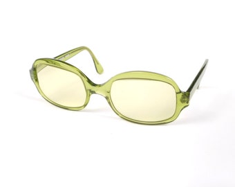 Vintage Frederic Beausoleil Eyeglasses - Sunglasses Green Tint - Made In France Paris - Green Eyewear