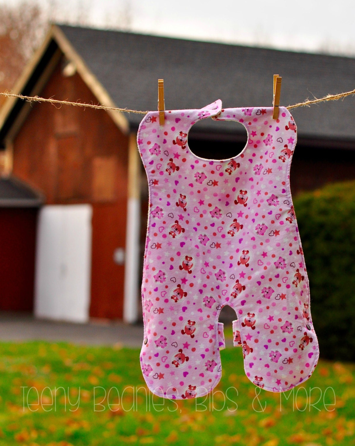 Reversible Waterproof Full Body Bib Long Bib Baby bib