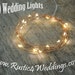 LED Battery Operated Fairy Lights, Rustic Wedding Decor, Room Decor, 6.6 ft, Copper Strand LED String Lights