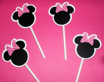 Mickey and Minnie Cupcake toppers (234C)