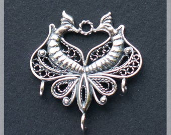 Sterling Silver Pendant, Silver Charm, Silver Jewelry Findings, Jewelry Components, Jewelry Making, Silver Supplies