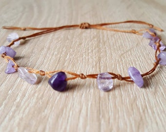 Fußkettchen leg bracelet Armband natürlichen Chip Stein Chip-Armband, böhmische Armband