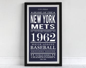 New York Mets - Screen Printed Poster
