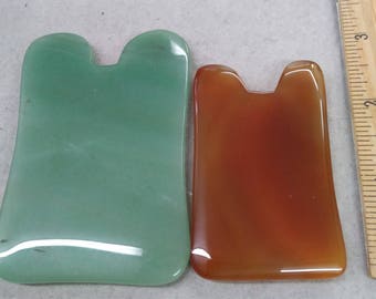 Gua Sha Body/Facial Massage Stone available in 3 different stone colors