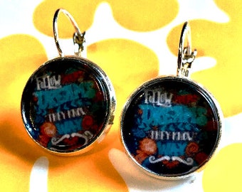 Follow Your Dreams cabochon earrings- 16mm