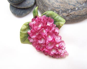 Pink lilac flower cold porcelain