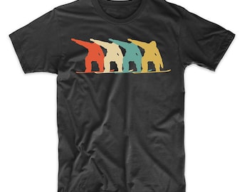 Snowboarder Retro Pop Art Snowboarding Graphic T-Shirt