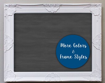 Vintage Dry Erase Board, 18x24 Dry-Erase Chalkboard, Dry Erase with optional Magnetic Upgrade, Reusable, Shabby Chic Magnet Wet Erase Board
