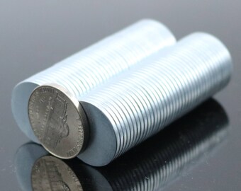 25 pcs of 3/4" x 1/16" Neodymium MAGNETIC Discs N35 - 19mm x 1.5mm 0.75" Dia - Super Strong Rare Earth Disc Diak Circle Bar Circle Magnets