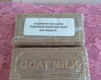 HANDMADE Goats Milk Soap with Vitiamin E.