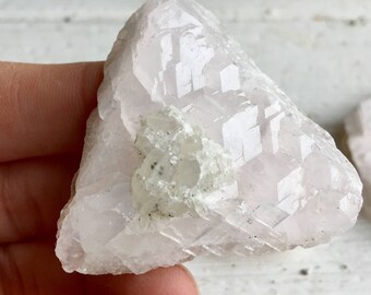 Set of 4! Pink Mangano Calcite Crystals Set !