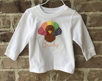 Toddler Turkey Applique Shirt