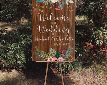 Welcome Wedding Decor Sign