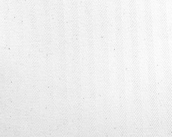 Heavyweight White Herringbone 100% Cotton Coutil Corsetry Fabric-By-The-Yard