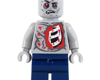 Al The Zombie - miniBIGS Custom Figure made from Genuine LEGO Minifigure Elements