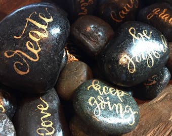 Hand-Lettered Stones