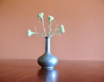 Royal Holland Pewter Bud Vase, Rustic Metal Vase, Mid Century Decor