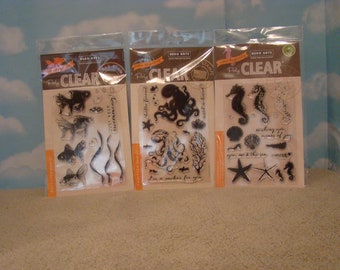 Hero Arts Aquatic Layering Clear Rubber Stamps