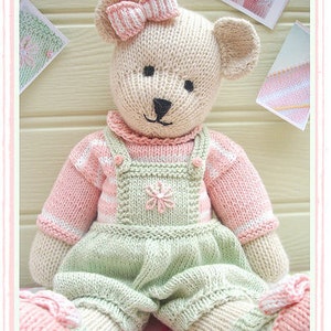 CANDY Bear/ Toy/ Teddy Bear Knitting Pattern/ PDF/ Plus Free Handmade Shoes Knitting Pattern/ INSTANT Download