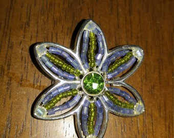 Beautiful vintage beaded pin