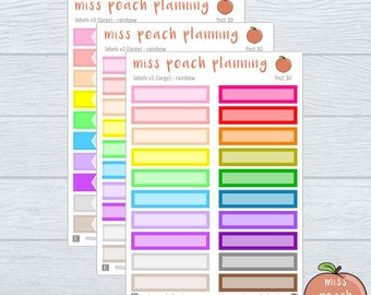 NEW - label stickers || planner stickers || fnct 30