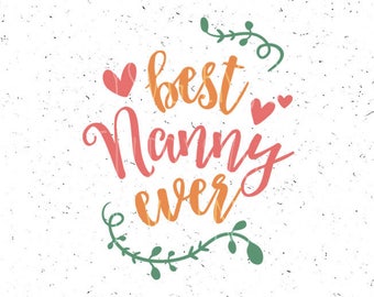Download Best nanny ever card | Etsy