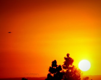 Sunset nature skyscape color photography