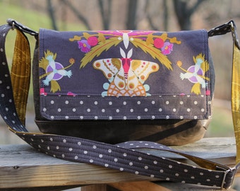 The Magnolia Mini Messenger Cross Body Bag - PDF SEWING PATTERN